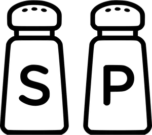 Saltand Pepper Shakers Icon PNG Image