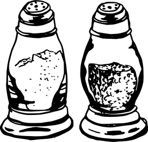 Salt Pepper - Salt And Pepper Black And White, HD Png Download PNG