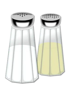 Saltand Pepper Shakers Vector Illustration PNG Image