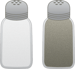 Pepper Clipart Pepper Shaker - Salt And Pepper Shakers Clip Art, HD Png Download PNG
