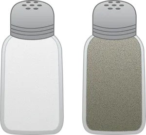 Saltand Pepper Shakers Vector Illustration PNG Image