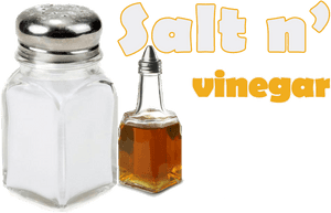 Saltand Vinegar Condiments PNG image with transparent background