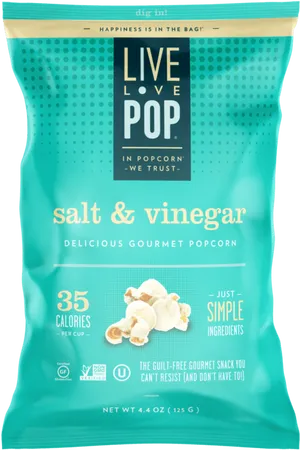 Saltand Vinegar Popcorn Bag PNG Image