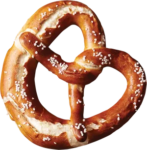 Salted Pretzel Isolated Background PNG Image