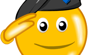 Salute Emoji PNG image with transparent background