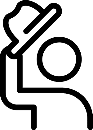 Salute Icon PNG image with transparent background