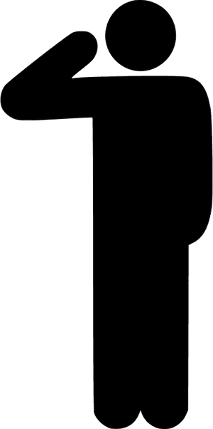 Clip Art Free Download Hail Respect - Salute Icon Png, Transparent Png PNG image with transparent background