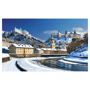 Salzburg Austria Winter Scene PNG ddj85 PNG image with transparent background