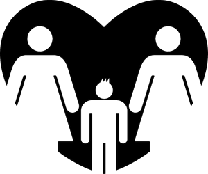 Same Sex Female Parent Family Icon PNG image with transparent background