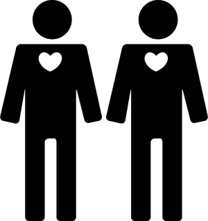 Gay Couple In Love - Gay Couple Icon, HD Png Download PNG image with transparent background