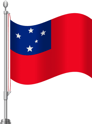 Taiwan Flag Transparent Background Clipart , Png Download - Samoan Flag Clipart, Png Download PNG image with transparent background