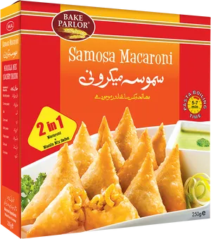 Samosa Macaroni Box Packaging PNG Image