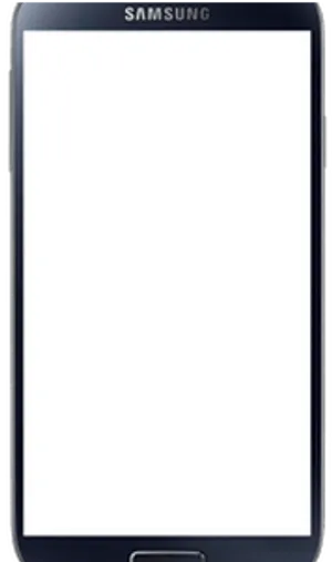 Samsung Android Phone Blank Screen PNG Image