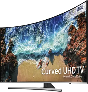 Samsung Curved U H D T V Dynamic Crystal Colour PNG Image