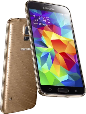 Samsung Galaxy S5 Smartphone Display PNG Image