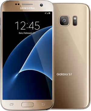 Samsung Galaxy S7 Gold PNG Image