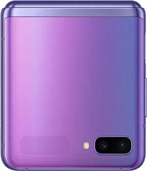 Samsung Purple Smartphone Rear View PNG Image