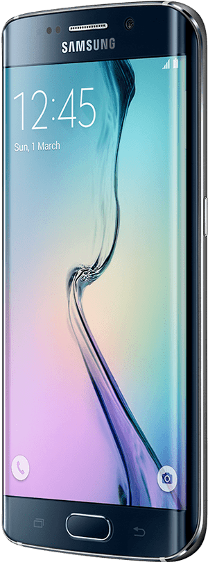 Samsung Galaxy S6 Edge- Black - Galaxy S6 Edge, HD Png Download PNG image with transparent background