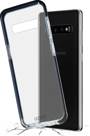 Samsung Smartphonewith Clear Case PNG Image