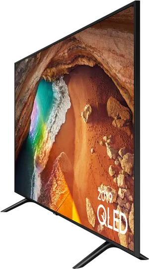 Samsung2019 Q L E D T V Display PNG Image