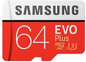 Samsung64 G B E V O Plus Micro S D Card PNG Image