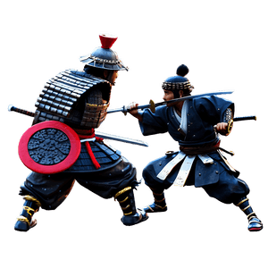 Samurai Battle Scene PNG 05212024 PNG image with transparent background