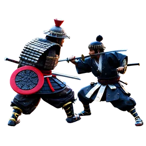 Samurai Battle Scene Png 05212024 PNG Image