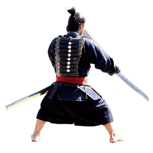 Samurai in Action PNG 96 PNG image with transparent background