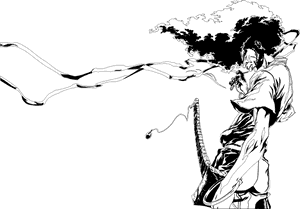 Transparent Ncr Ranger Png - Afro Samurai Black And White, Png Download PNG image with transparent background