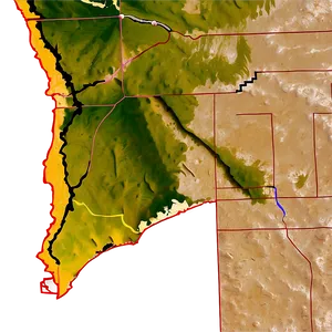 San Diego County Map Outline Png 85 PNG Image