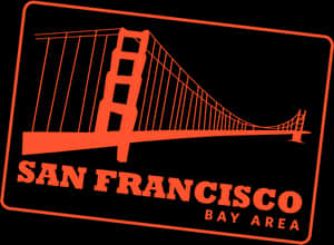San Francisco Bay Area Bridge Graphic PNG