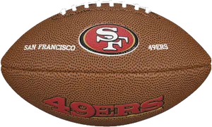 San Francisco49ers Football PNG Image