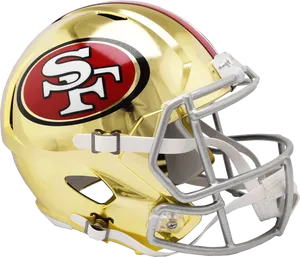 San Francisco49ers Golden Helmet PNG Image