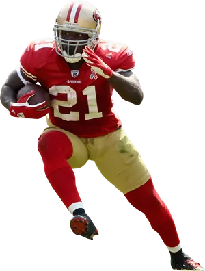 San Francisco49ers Player Action Pose PNG Image