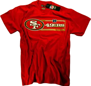 San Francisco49ers Red T Shirt PNG Image