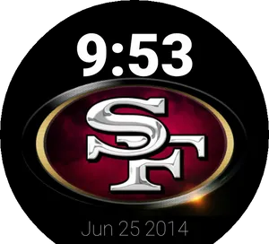 San Francisco49ers Watch Face Design PNG Image