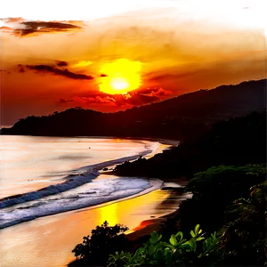 San Juan Del Sur Sunset View Nicaragua Png Grk PNG Image