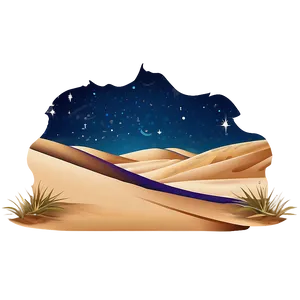 Sand Dunes And Starry Sky Png 33 PNG Image