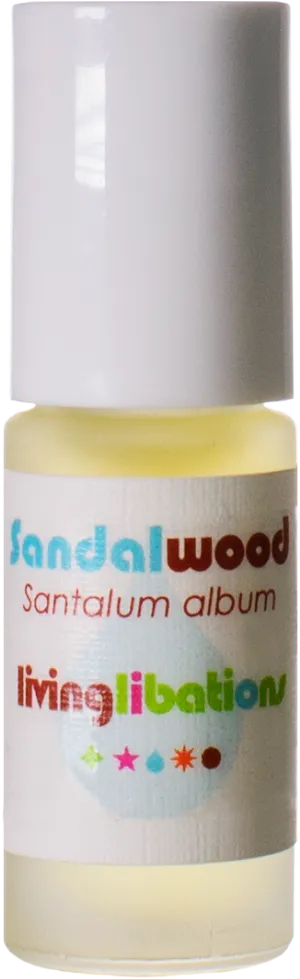 Sandalwood Essential Oil Bottle PNG Image