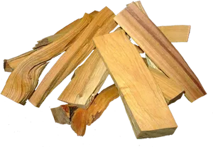 Sandalwood Logs Pile PNG Image