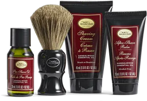 Sandalwood Shaving Kit Products PNG Image