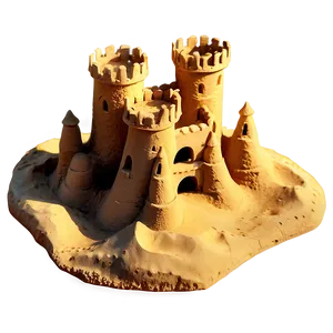 Sandcastle At Sunset Png Qnv70 PNG Image