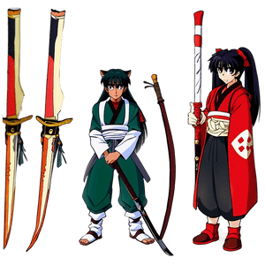 Sango Inuyasha Demon Slayer PNG 06232024 PNG image with transparent background