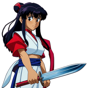 Sango Inuyasha Demon Slayer PNG xvt59 PNG image with transparent background
