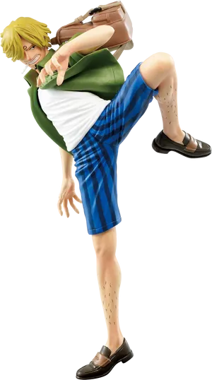 Sanji One Piece Animated Character PNG Image