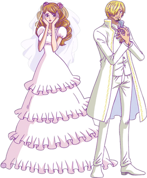 Sanji Pudding Wedding, HD Png Download PNG image with transparent background