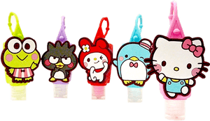 Sanrio Characters Pez Dispensers Collection PNG image with transparent background