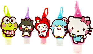 Sanrio Characters Pez Dispensers Collection PNG Image