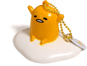 Sanrio Gudetama Squishy Mascot Version - Chain PNG image with transparent background