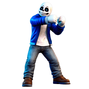 Sans Battle Pose PNG xks68 PNG image with transparent background